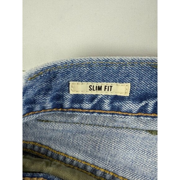 Todd Snyder Mens SLIM FIT SELVEDGE JEAN IN DESTROYED BROOME WASH Size 32x30 - Picture 8 of 13